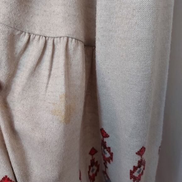 Anthropologie One September Solstice Night Knit Boho Aztec Open Cardigan Sweater - Picture 4 of 12